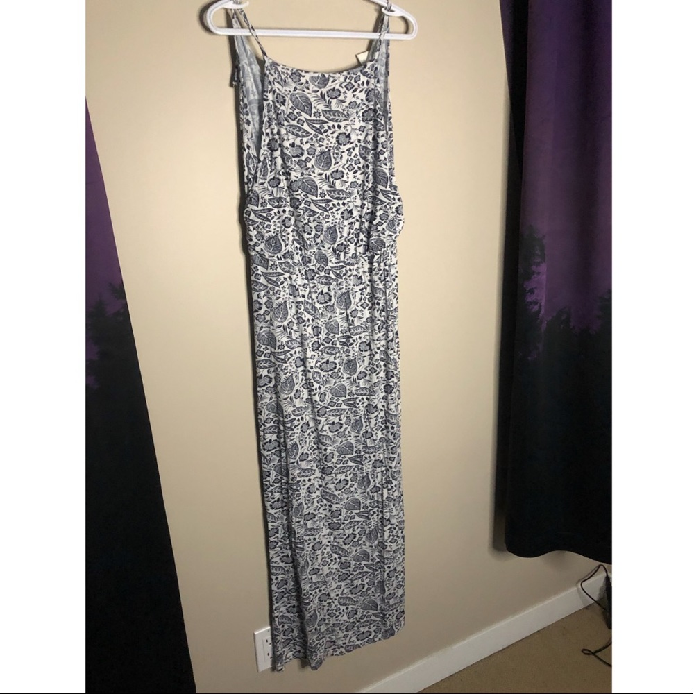 H&M floral maxi dress with keyhole back